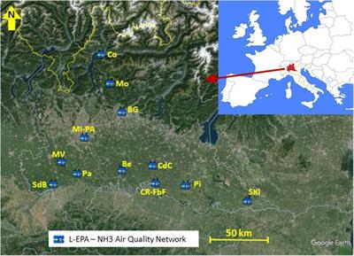 Monitoring ammonia concentrations in more than 10 stations in the Po Valley for the period 2007–2022 in relation to the evolution of different sources
